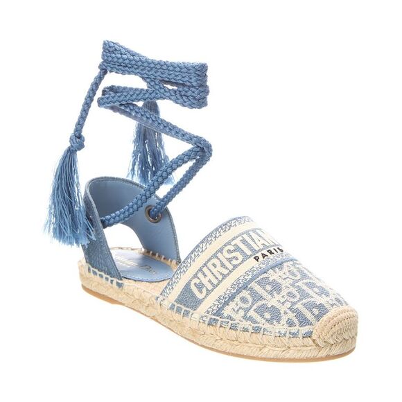 Dior Shoes - Dior Granville Oblique Canvas Espadrille, Blue